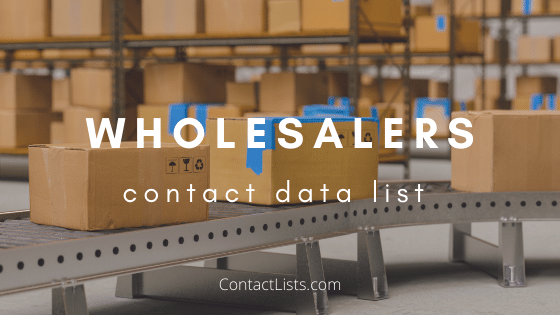 Wholesale Distributors Contact Data List