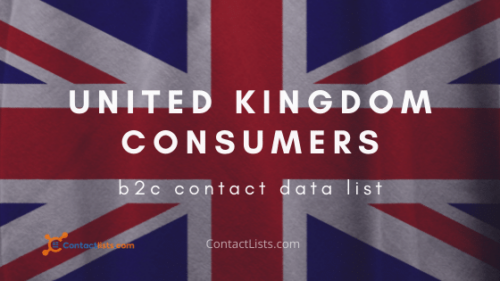 B2C Contact Mailing List for UK Consumers